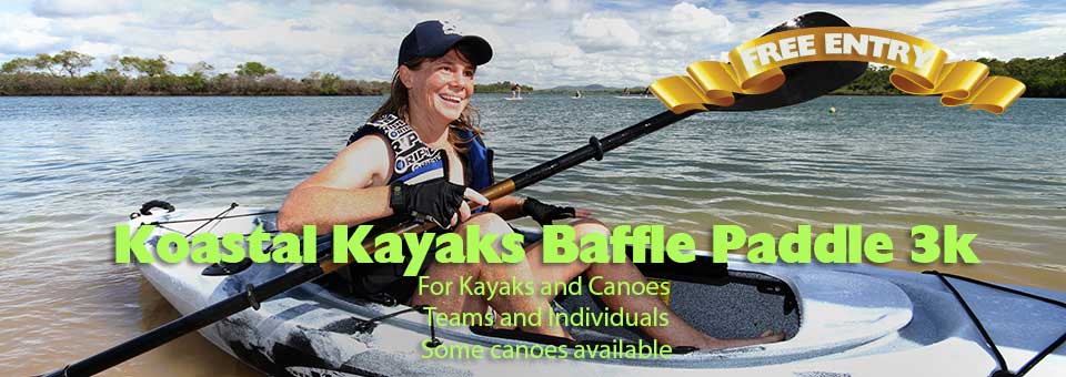 Enter the kayak and canoe marathon. 3kms of fun, fun, fun.
